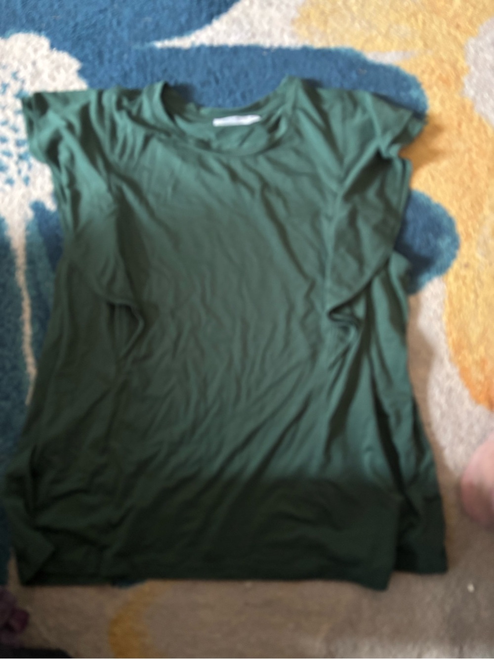 Ricki's Forest Green Short Sleeve Ruffle Tee